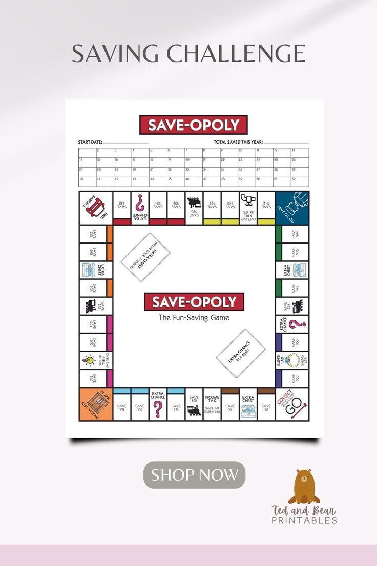 Save-Opoly | Money Saving Strategies, Saving Money Chart, Money throughout Saveopoly Free Printable