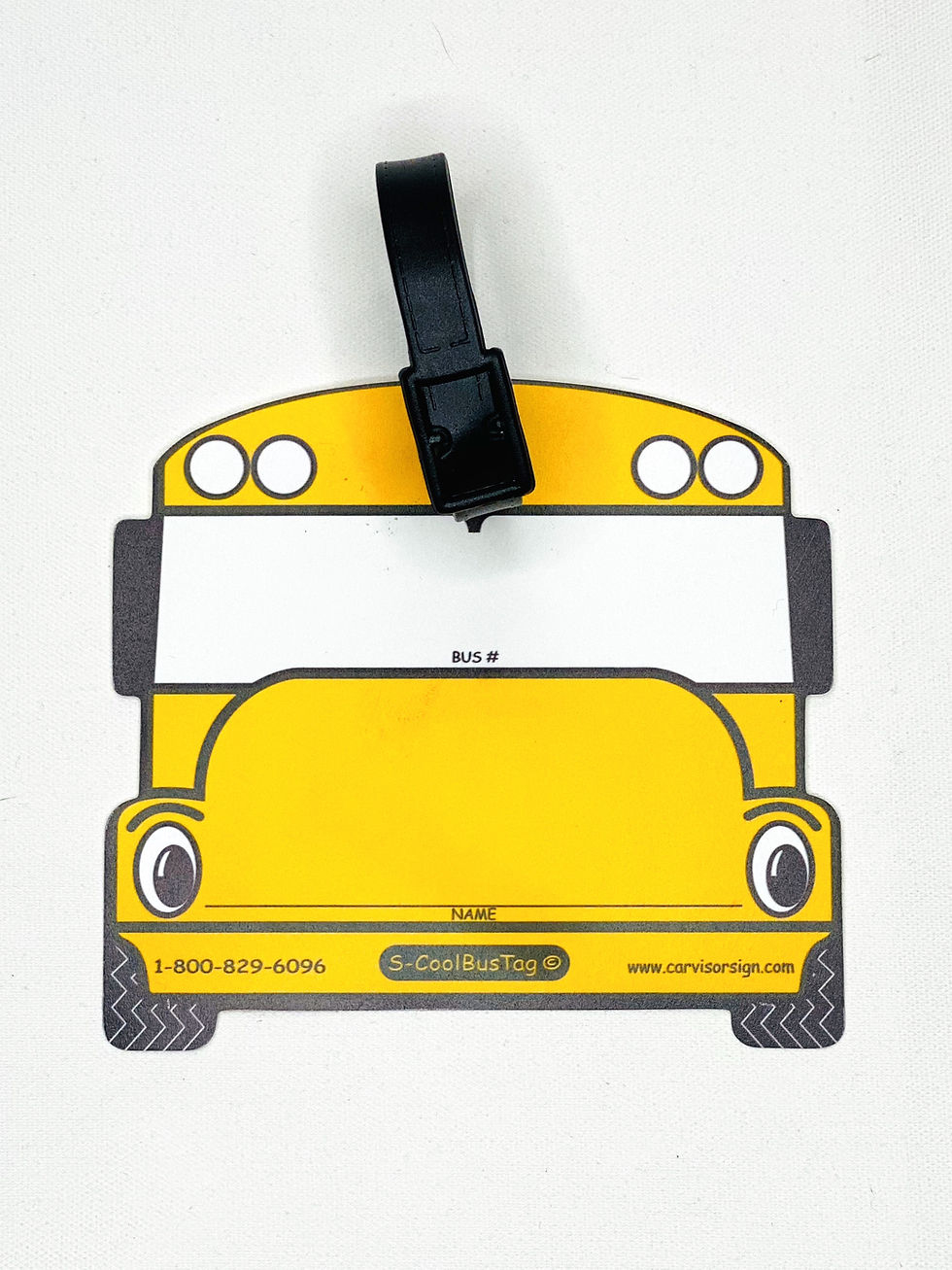 School Bus Backpack Tags (Pack Of 50) | The Little Sign Co inside Printable Bus Tags For Backpacks