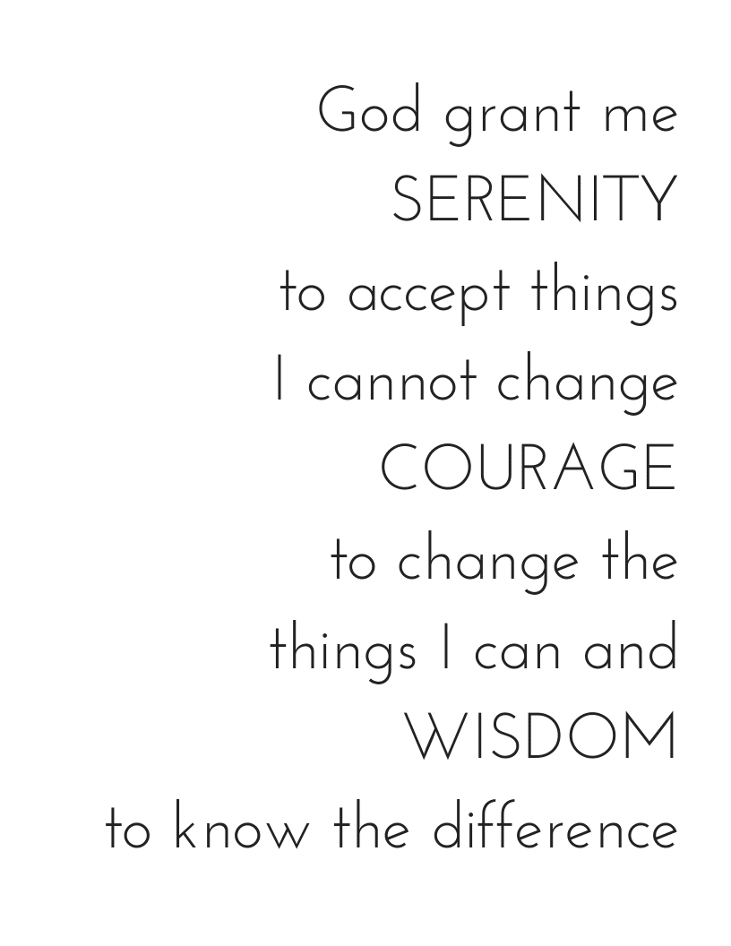 Serenity Prayer Printable - Hungry Happy Home within Full Serenity Prayer Printable Free