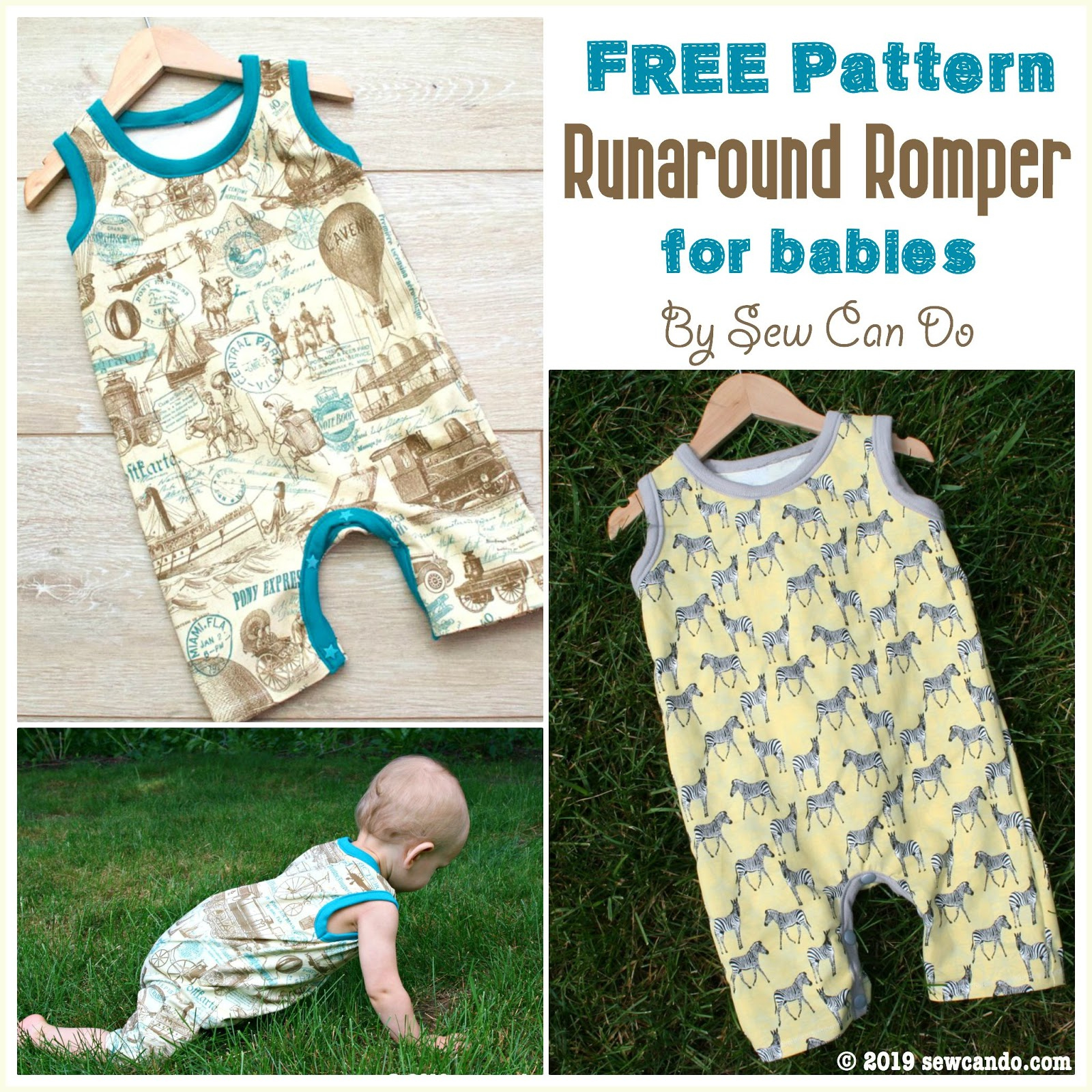 Sew Can Do: Free Pattern: Runaround Baby Romper intended for Free Printable Romper Pattern