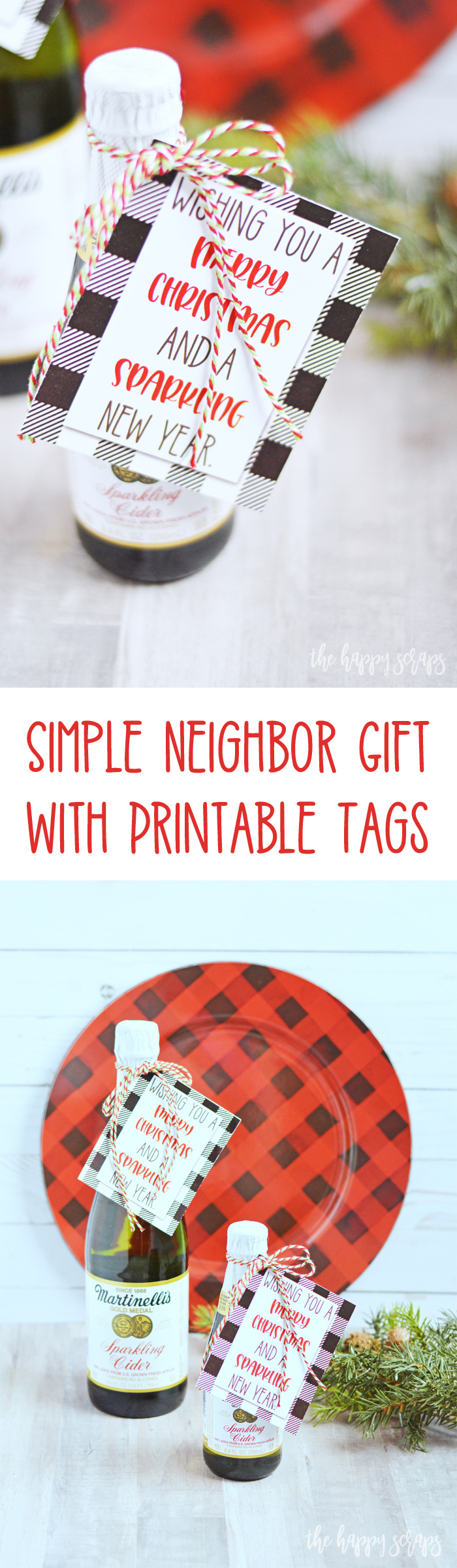 Simple Neighbor Gift With Printable Tags - The Happy Scraps inside Free Printable Neighbor Gift Tags