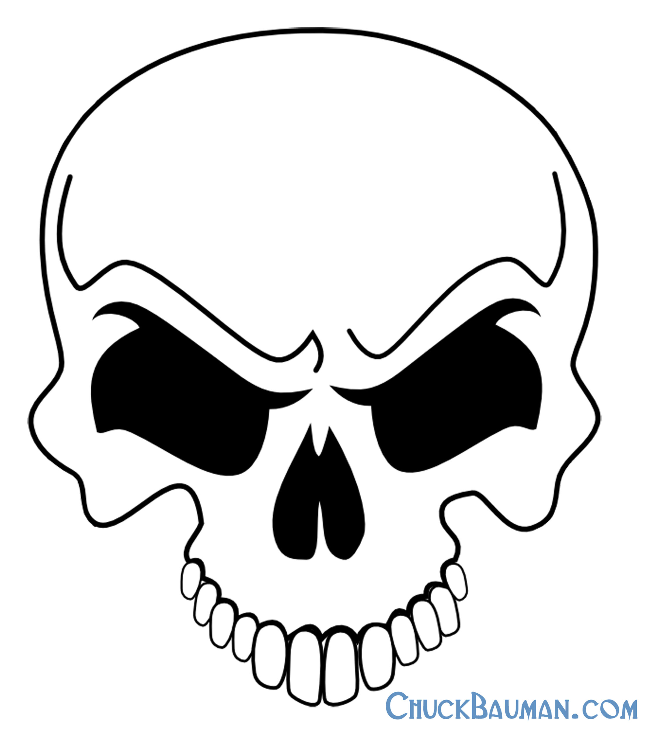 Skulls Airbrushing - Free Skull Airbrushing Stencils - Free for Free Printable Punisher Skull Stencil
