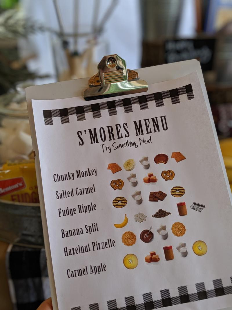 S&amp;#039;Mores Bar With Printable Menu &amp;amp; Healthy S&amp;#039;More Alternatives within Free Printable&amp;amp;#039;s Mores Menu