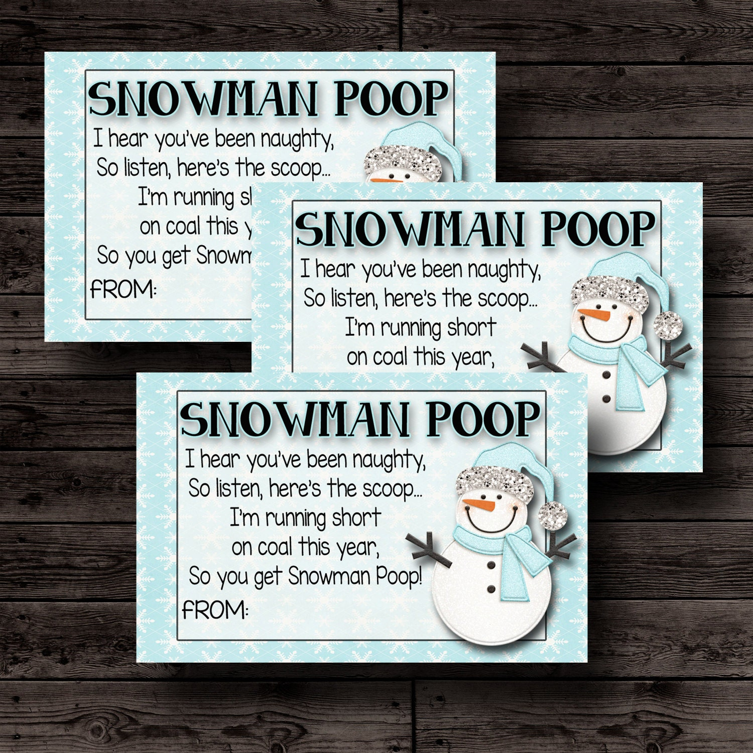 Snowman Poop Printable, Christmas Tags, Christmas Gift, For Friend within Snowman Poop Poem Free Printable