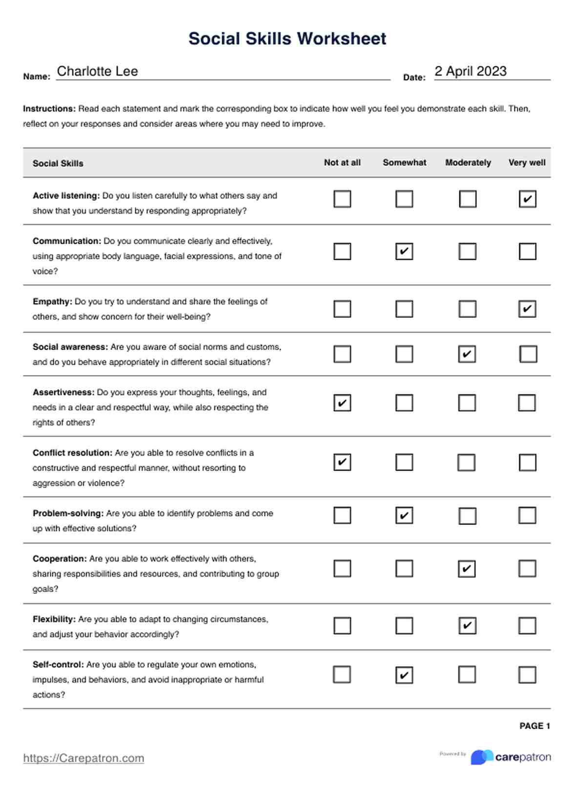 Social Skills Worksheet &amp;amp; Example | Free Pdf Download intended for Free Printable Social Skills Worksheets