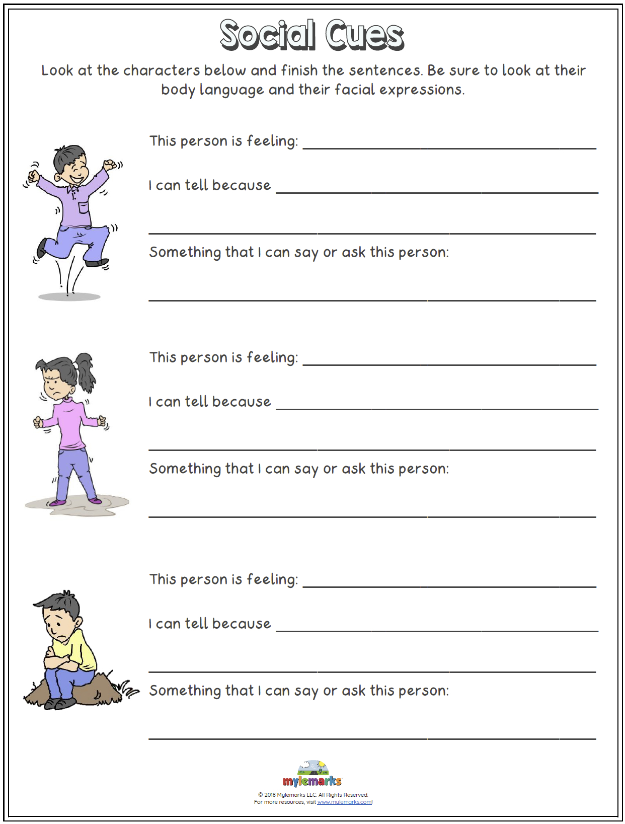 Social Skills Worksheets - Worksheets Library intended for Free Printable Social Skills Worksheets