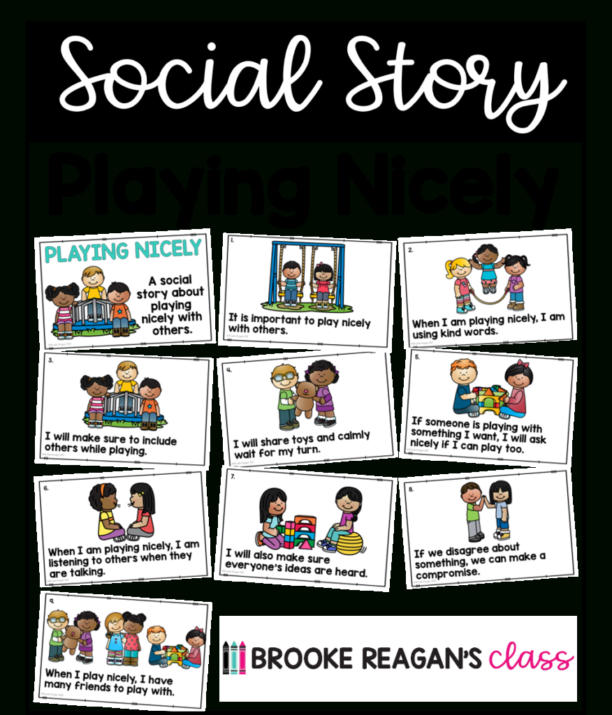 Social Story: Playing Nicely - Brooke Reagan&amp;#039;S Class throughout Social Stories Free Printables