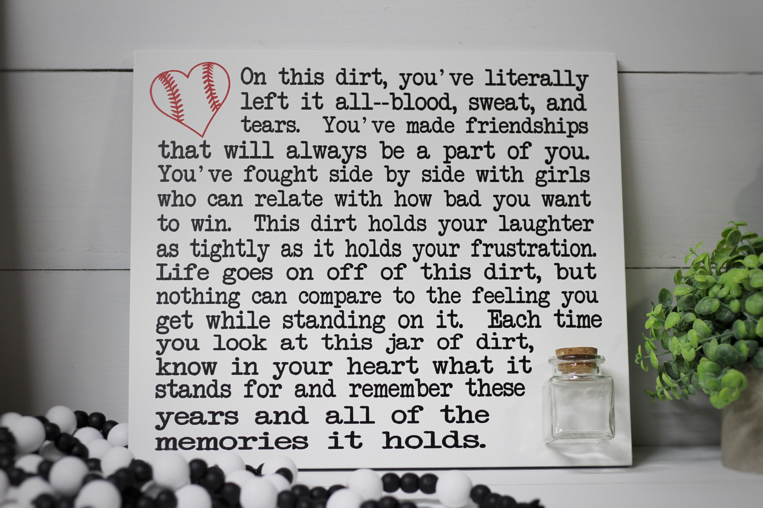 Softball Wood Sign Jar Of Dirt Quote With Jar, Senior Softball pertaining to Softball Dirt Poem Printable Free