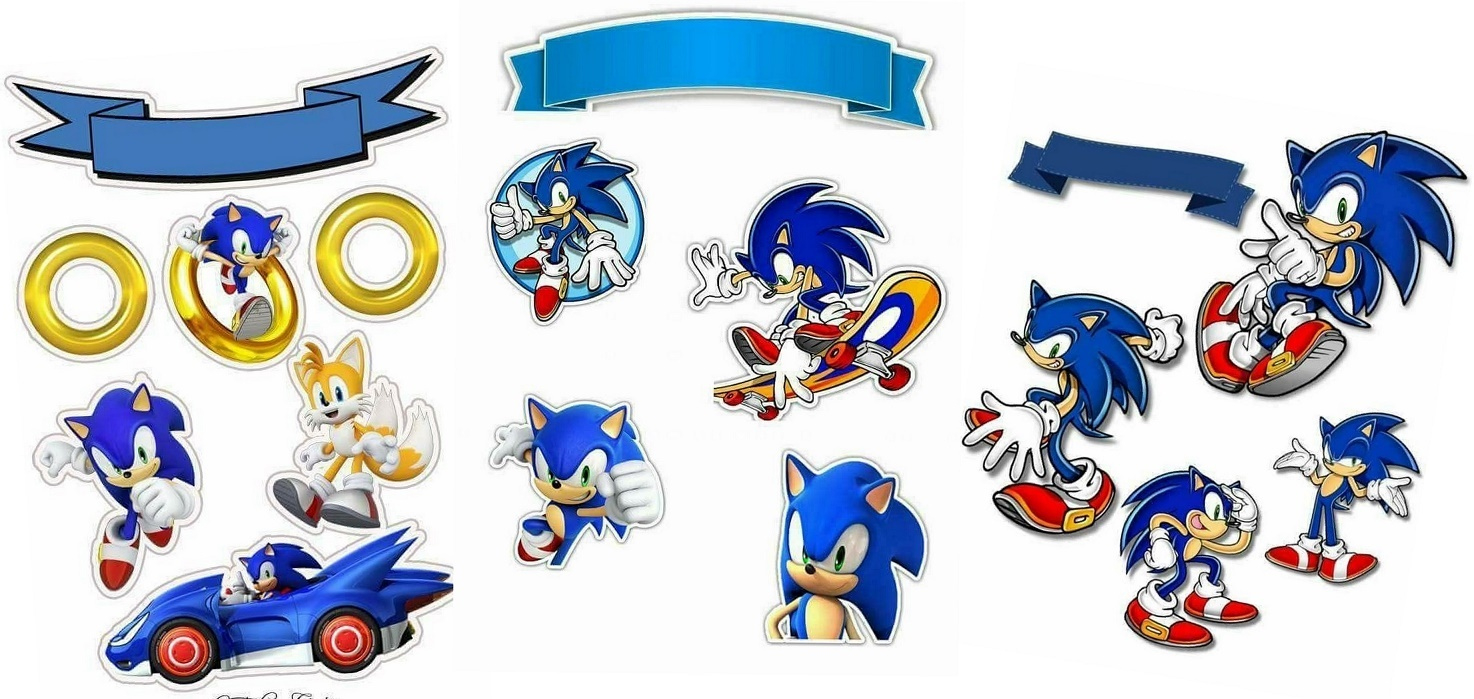 Sonic Free Printable Cake Toppers. - Oh My Fiesta! For Geeks within Free Printable Sonic Cupcake Toppers Printable