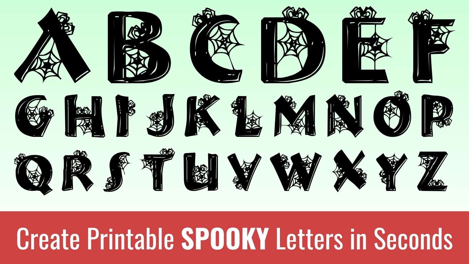 Spooky Halloween Letters: Free Alphabet Font &amp;amp; Printable Templates with Scary Halloween Letters Printable