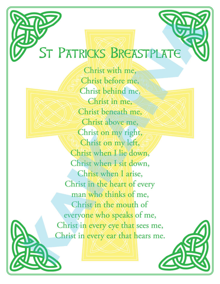 Free Printable Printable St Patrick’s Breastplate