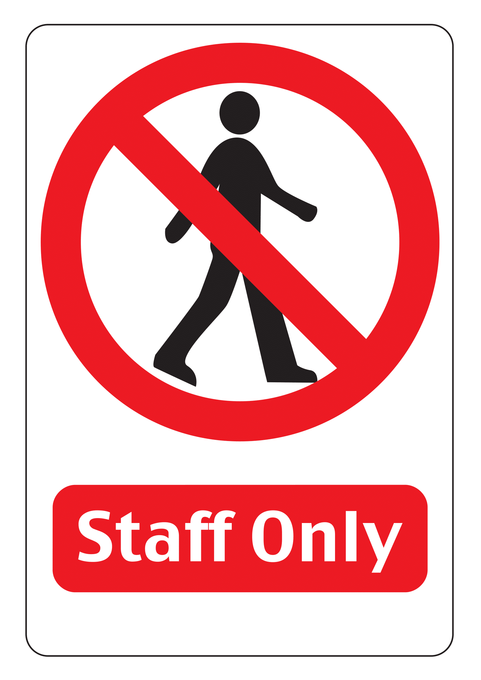 Staff Only Signs | Poster Template with regard to Employees Only Sign Printable