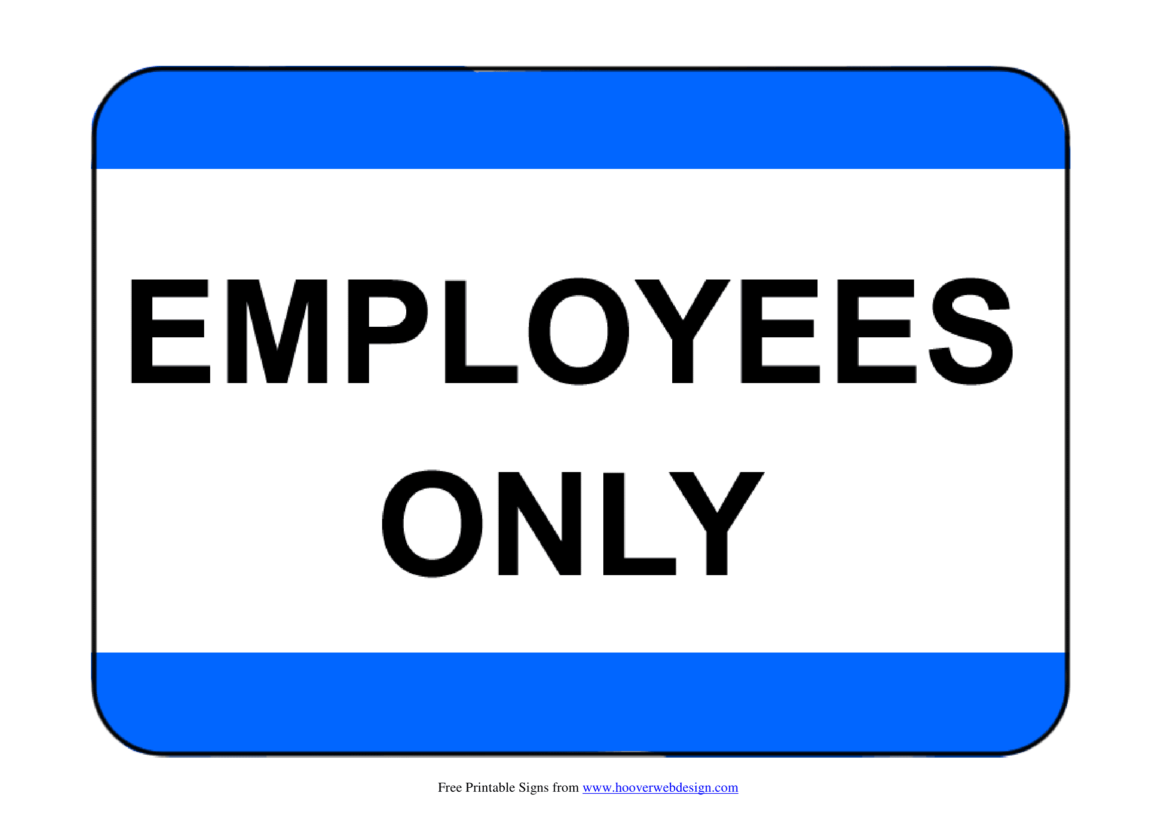 Staff Only Signs | Poster Template within Employees Only Sign Printable