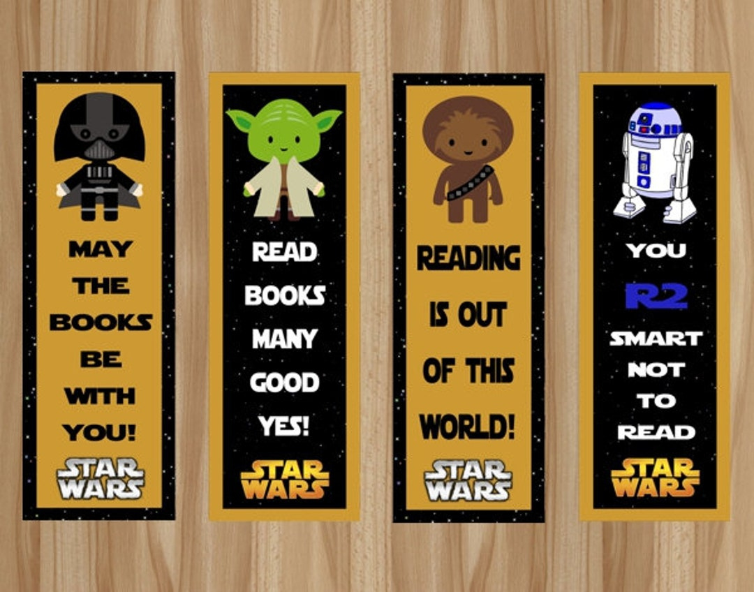 Star Wars Bookmarks, Star Wars Birthday, Star Wars Favor, Star in Star Wars Bookmarks Printable