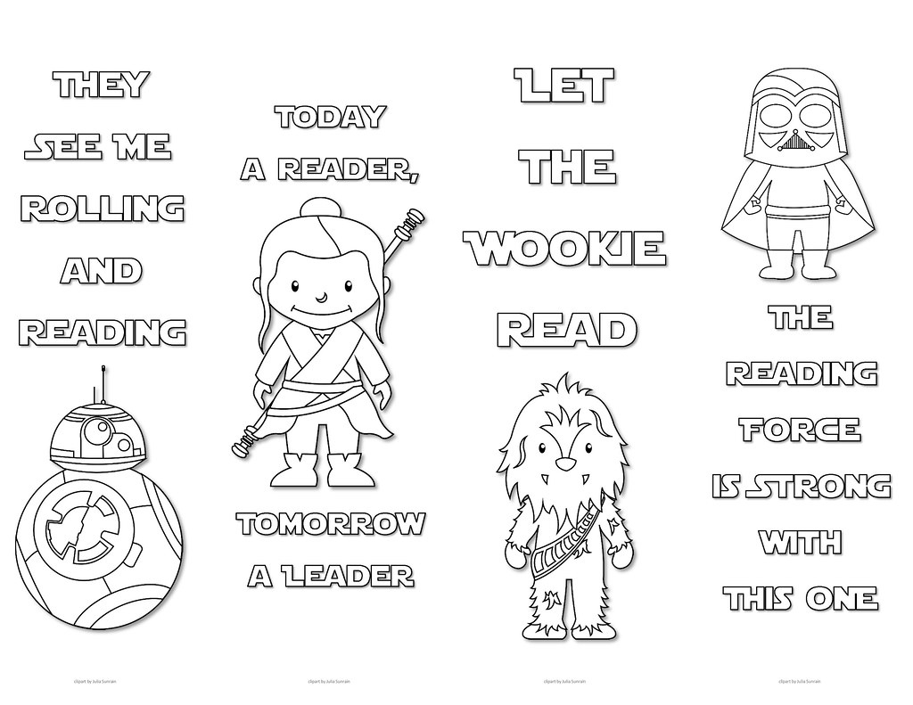 Star Wars Colouring Bookmarks - Set 1 | Print These Cute Sta… | Flickr within Star Wars Bookmarks Printable