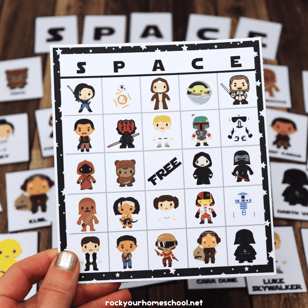 Star Wars-Inspired Bingo Game For Stellar Fun For All Ages (Free) in Star Wars Bingo Printable