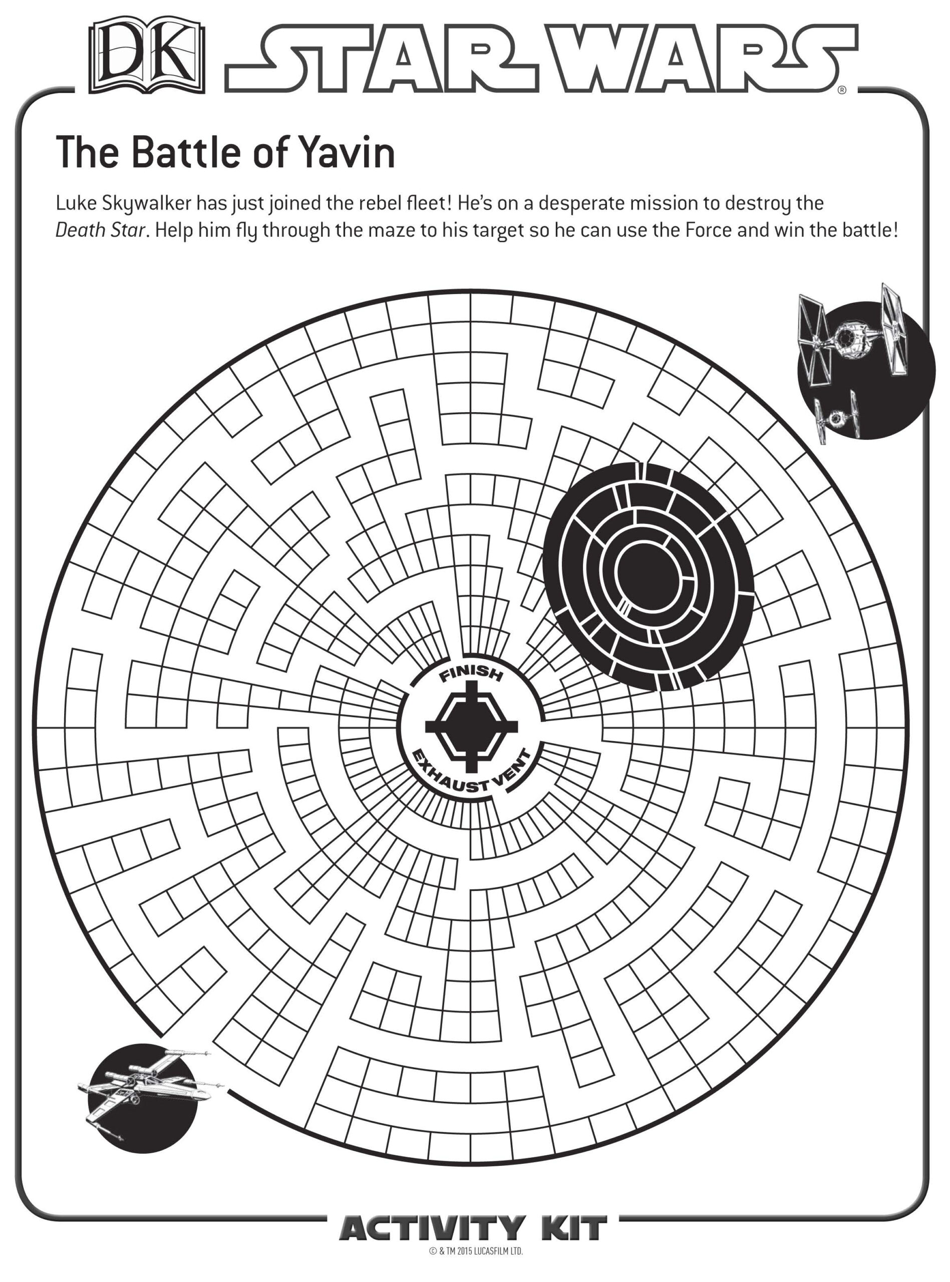 Star Wars Printables &amp;amp; Activities | Brightly throughout Star Wars Maze Printable