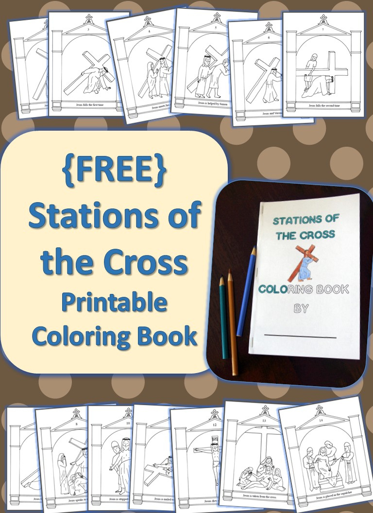 Stations Of The Cross Printable Coloring Book {Free} - Drawn2Bcreative with regard to Stations Of The Cross Printable Free