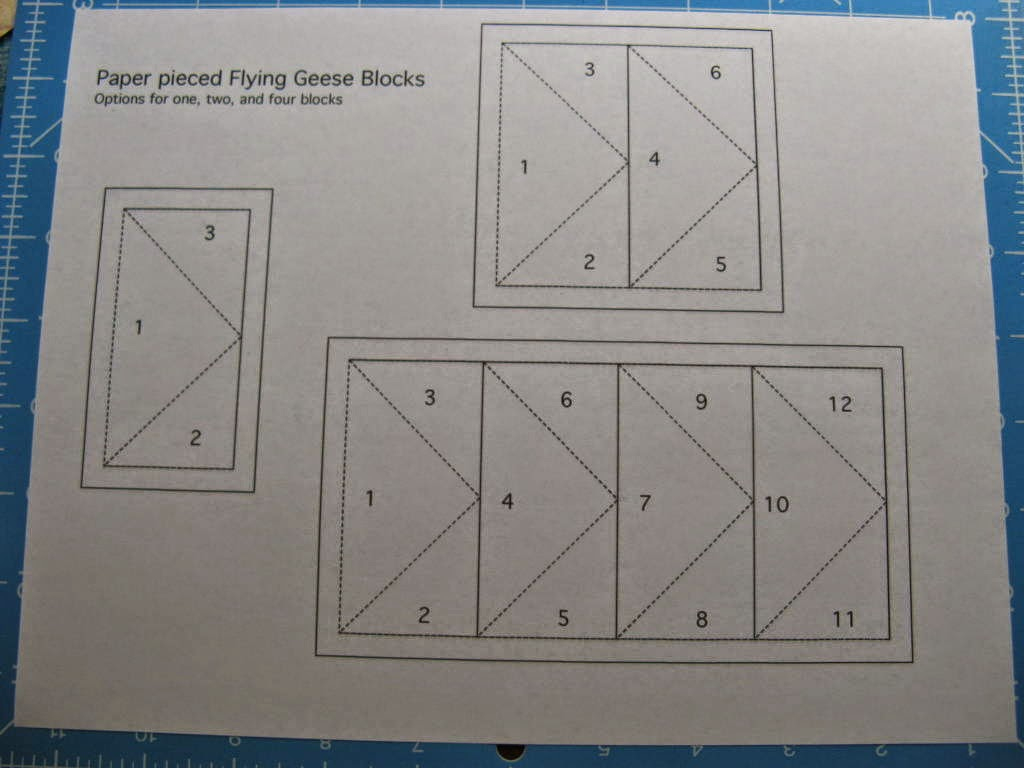 Stitching With 2 Strings: Paper Pieced Flying Geese throughout Free Printable Flying Geese Templates
