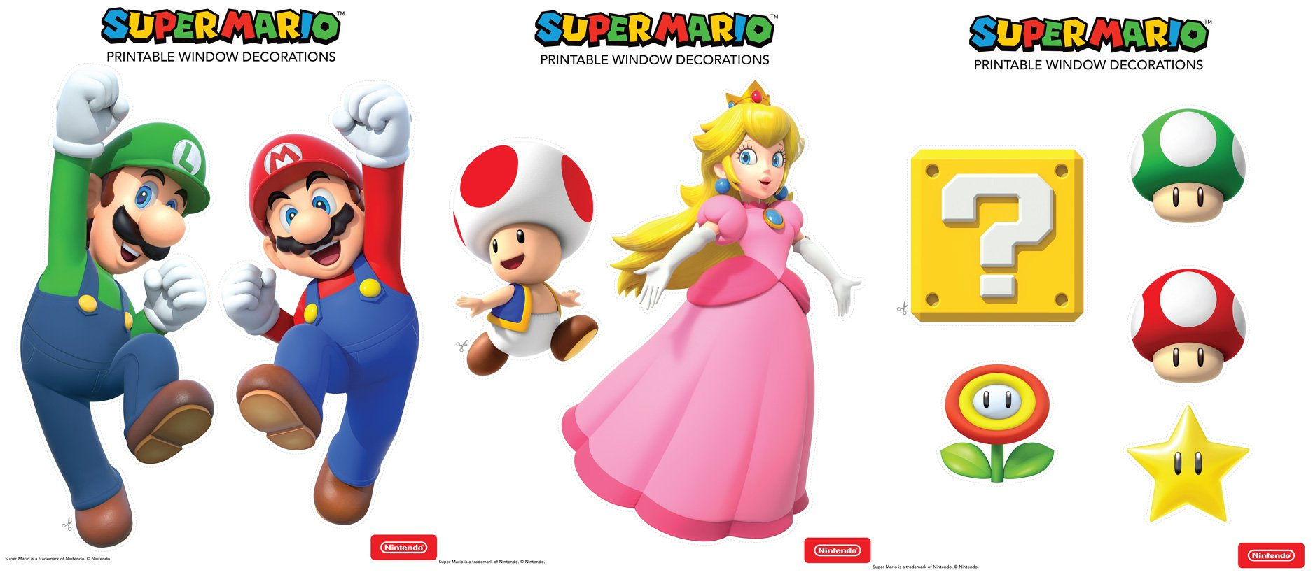 Super Mario Printable Decorations - Play Nintendo. within Super Mario Party Printables Free