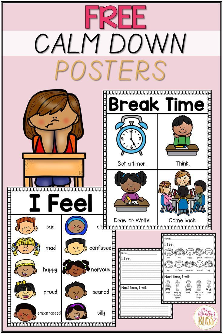 Support For Your Calm Down Corner with regard to Poster Free Calm Down Printables