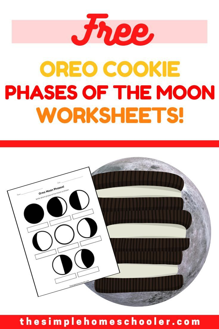 Tasty Oreo Phases Of The Moon Worksheet With Answer Key: Free with Printable Oreo Moon Phases Worksheet