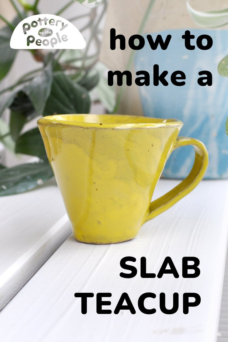 Teacup Tutorial With Template — Pottery To The People inside Slab Pottery Free Printable Pottery Templates