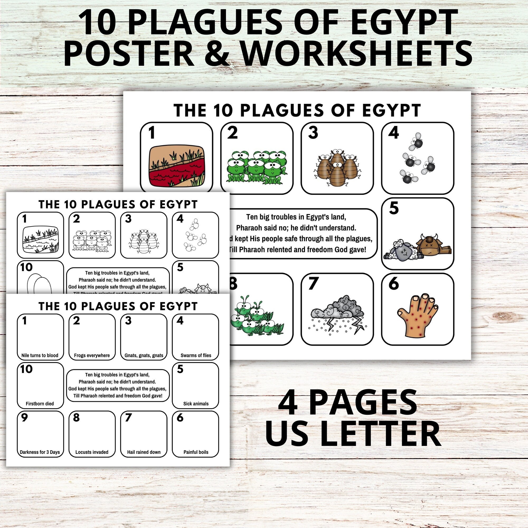 Ten Plagues Of Egypt Bible Activity Sheets, Exodus Sunday School with Printable 10 Plagues Of Egypt Worksheet
