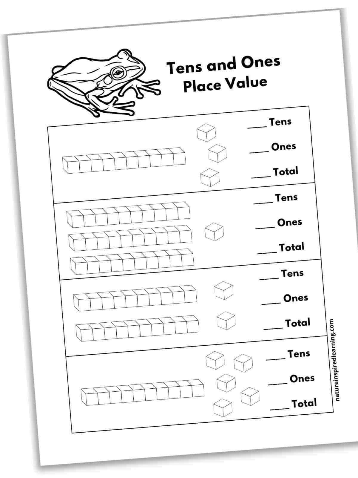 Tens And Ones Worksheets (Free) - Nature Inspired Learning throughout Printable Tens And Ones Worksheet