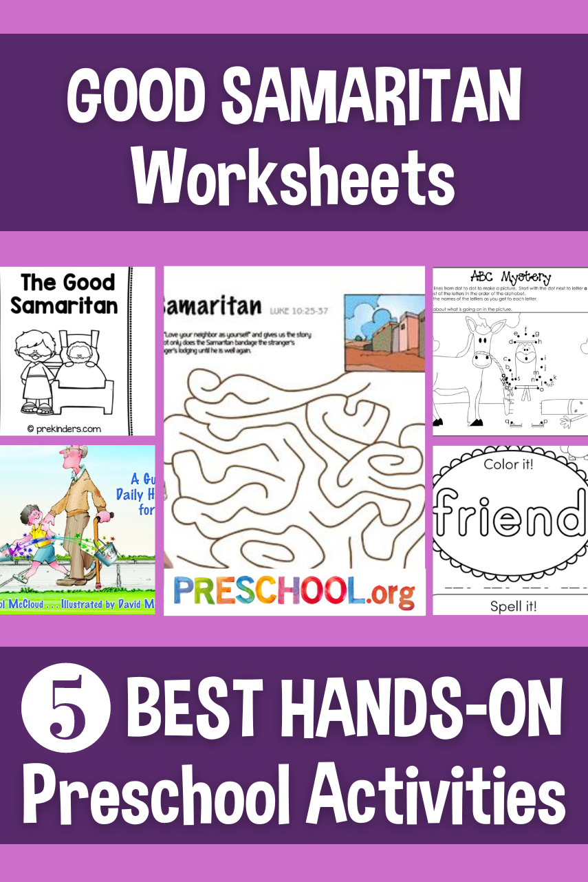 The 5 Best Worksheets For Good Samaritan Preschool Theme intended for Printable Good Samaritan Activity Sheets