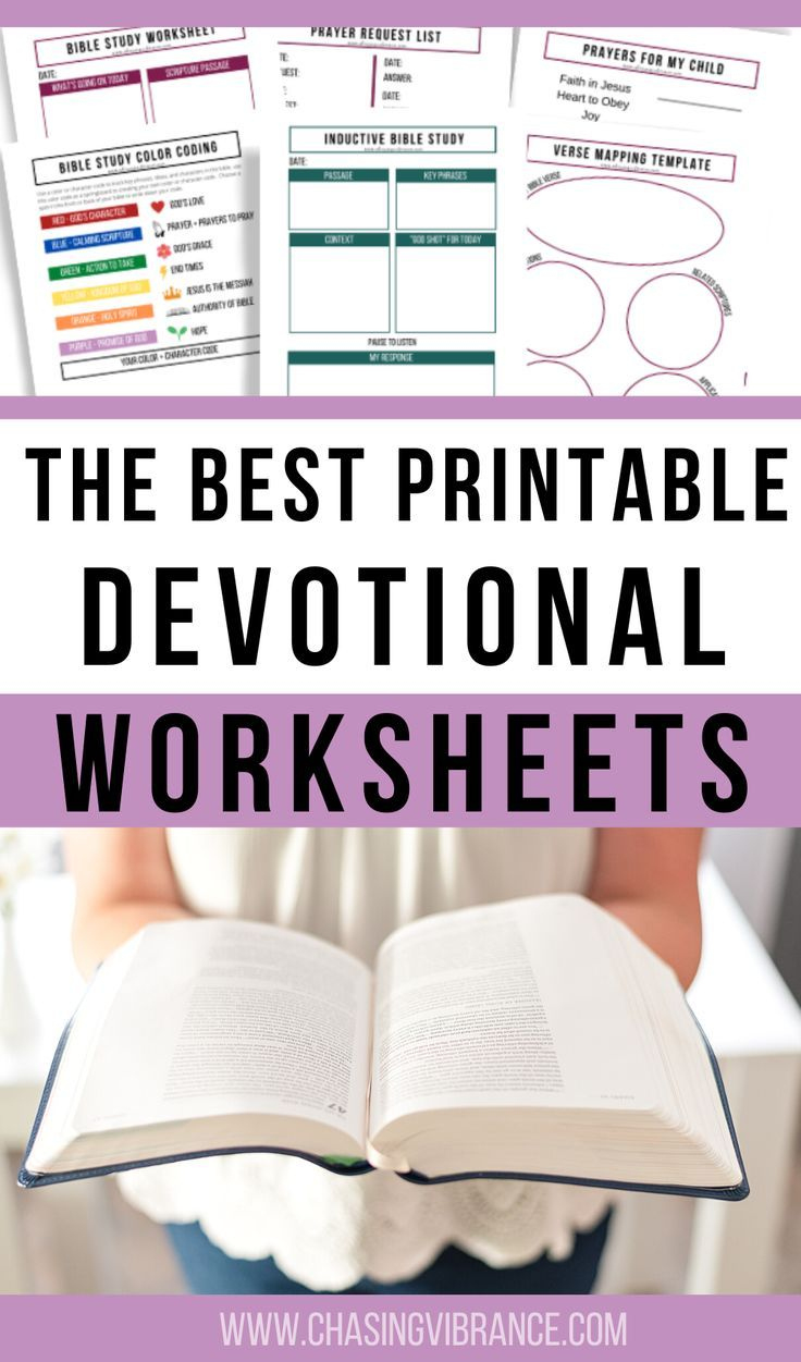 The Best Free Printable Devotional Worksheets For Bible Study And with regard to Free Printable Devotions For Seniors