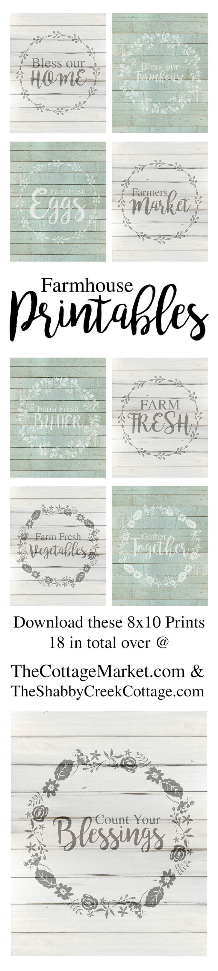 Free Vintage Farmhouse Printables