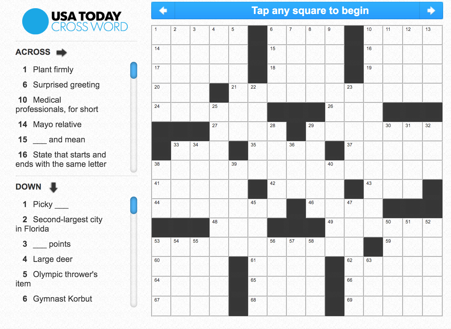 The Kadep Blog: Usa Today Crossword Puzzle with Usa Today Crossword Printable