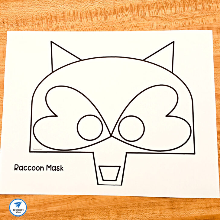Kissing Hand Raccoon Puppet Template Free Printable