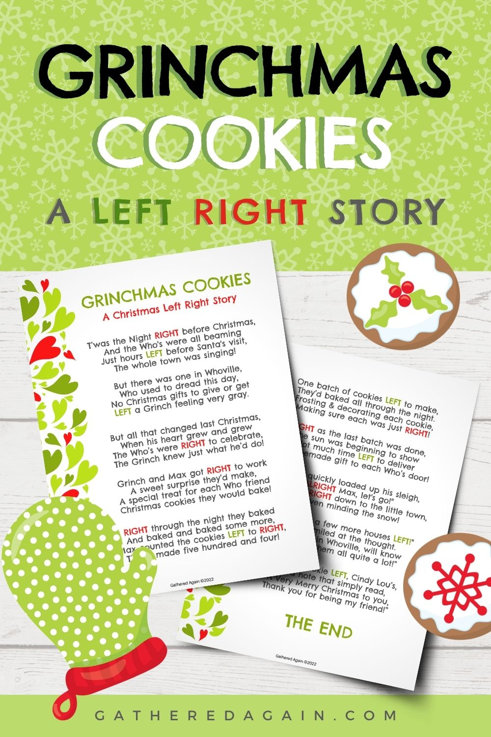 The Left-Right Christmas Game Your Next Christmas Party Needs! intended for Free Printable Grinch Left Right Game