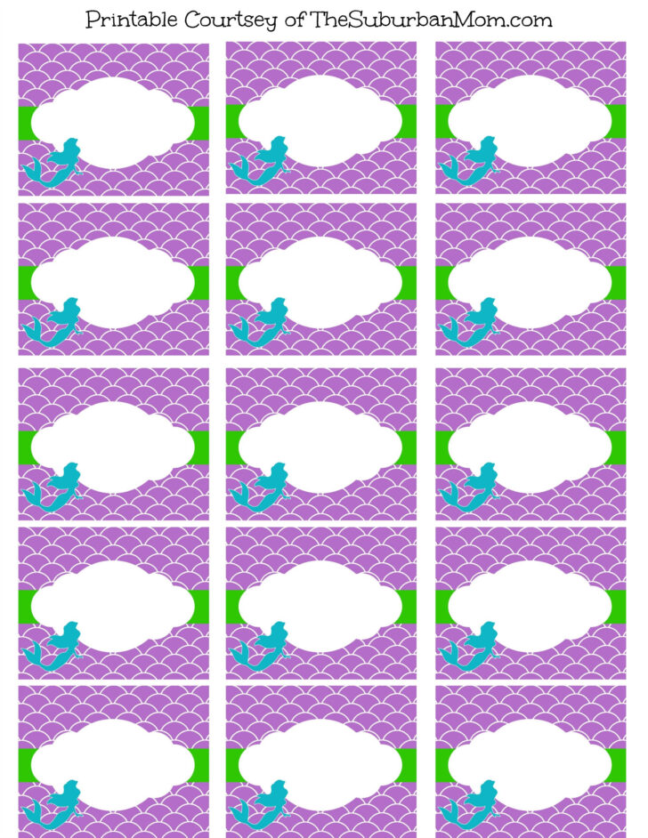 Free Printable Mermaid Party