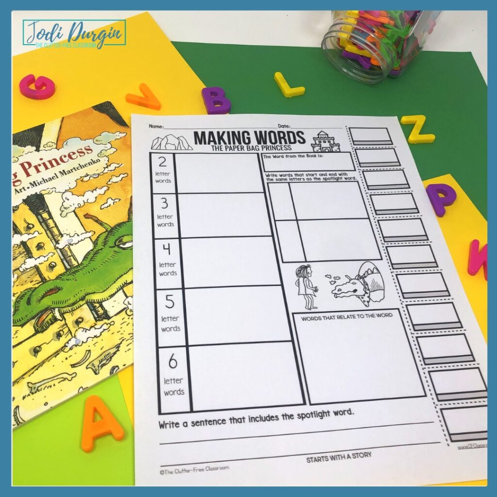 The Paper Bag Princess Activities And Lesson Plans For 2025 throughout Free Printable The Paper Bag Princess Activities