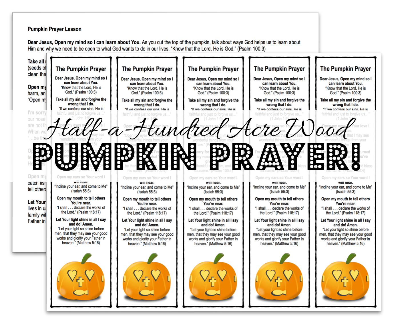 The Pumpkin Gospel Free Printable - Printable Party Favors inside The Pumpkin Gospel Free Printable
