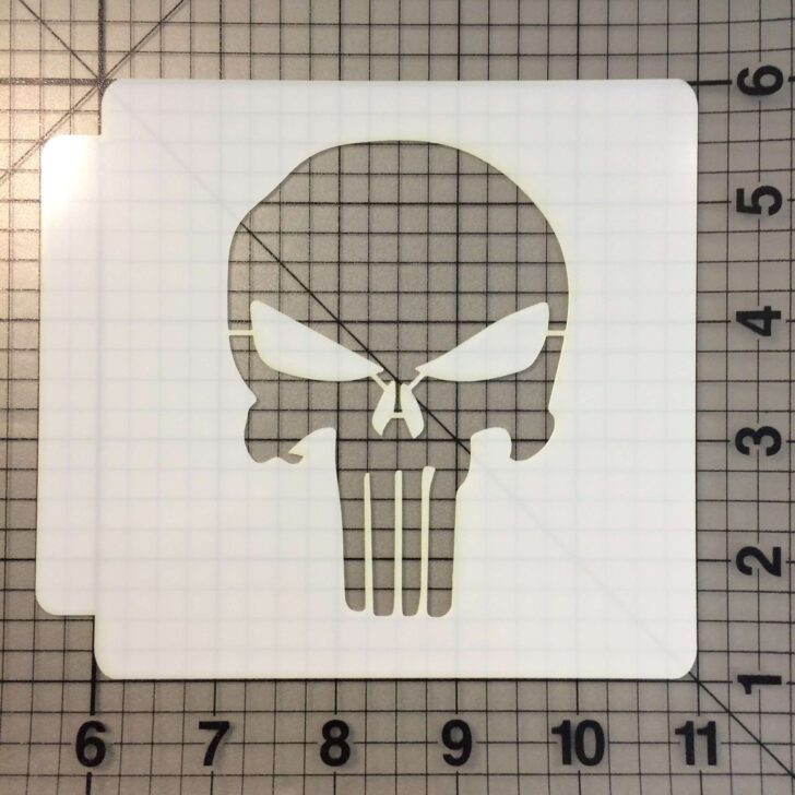 Free Printable Punisher Skull Stencil