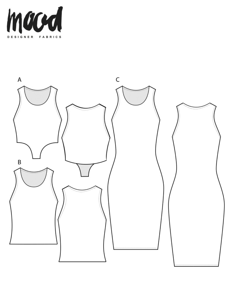 The Sylvan Tank Dress - Free Sewing Pattern intended for Printable Free Tank Top Sewing Pattern