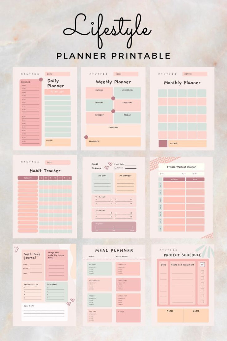 Life Planner Printables Free