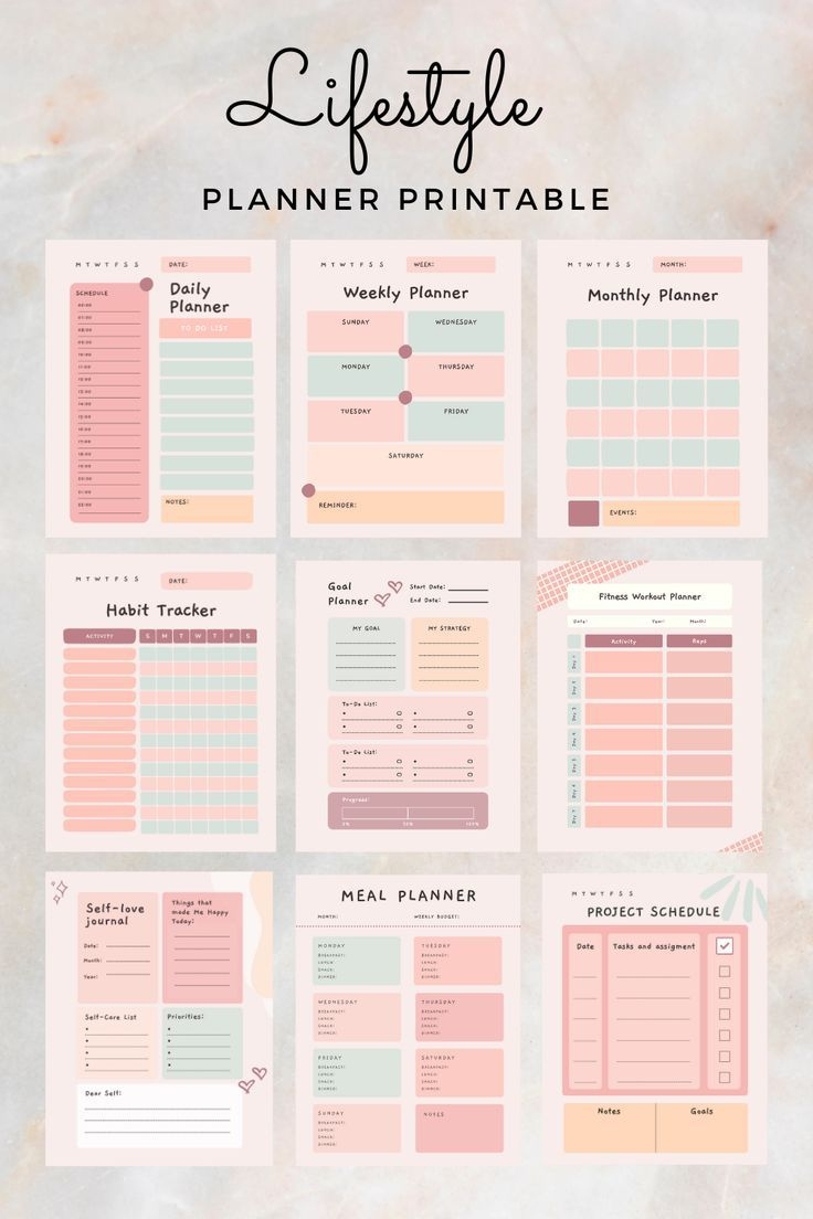 The Ultimate Life Planner Printable Bundle, Daily Planner, Weekly pertaining to Life Planner Printables Free