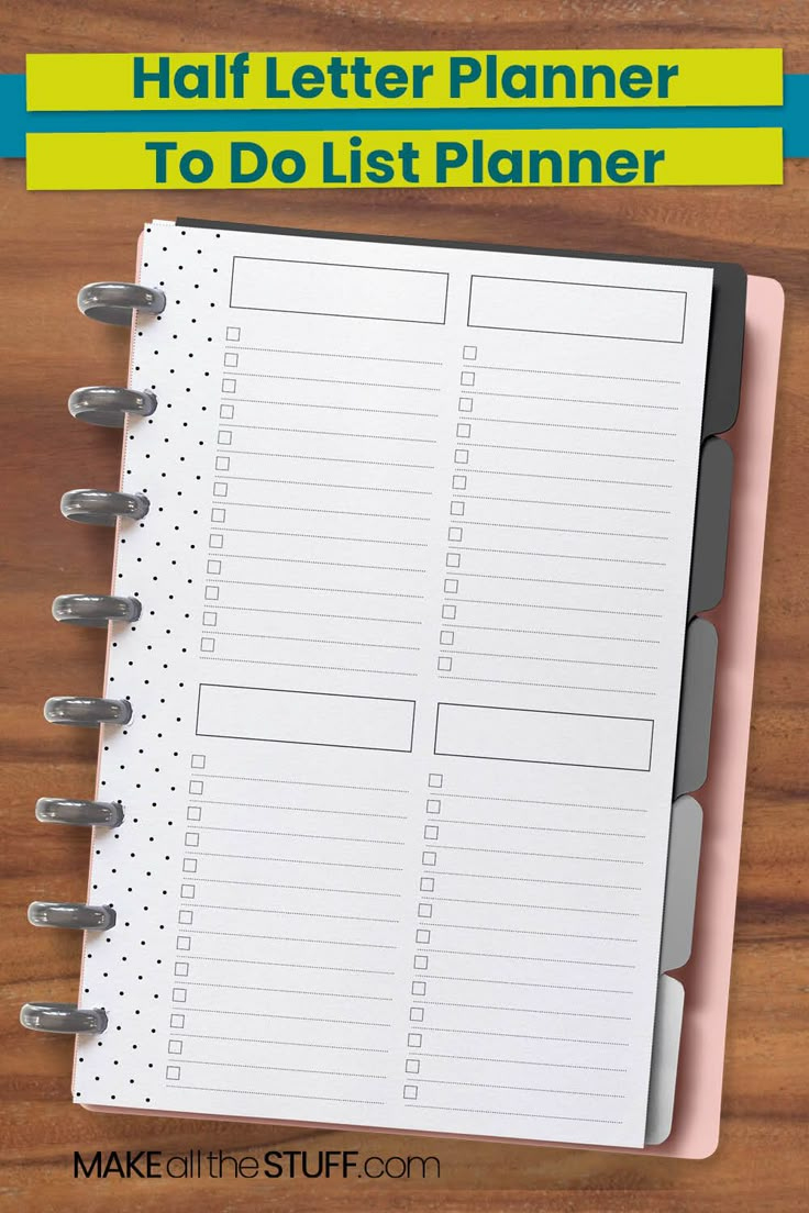To Do List Planner Printable • Printable To Do List Free Pdf with regard to Free Half Letter Planner Printables
