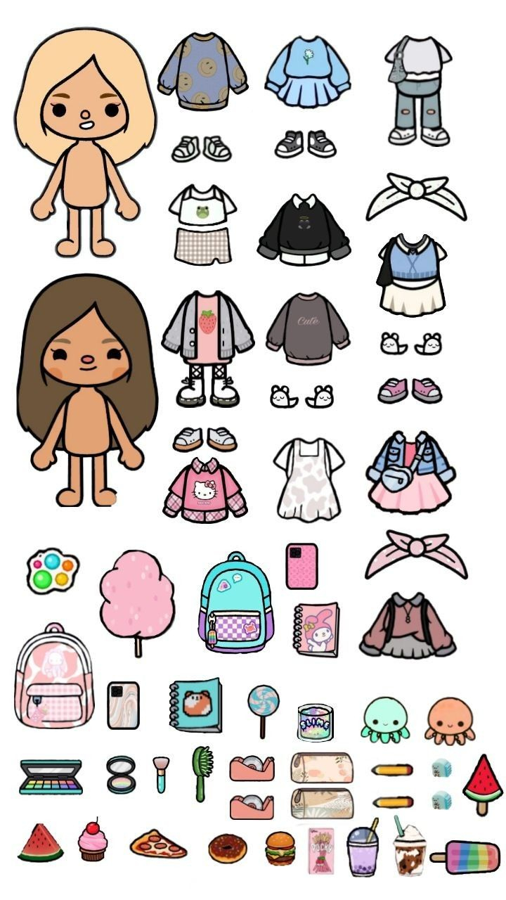 Toca Boca Sanrio for Toca Boca Printables Free