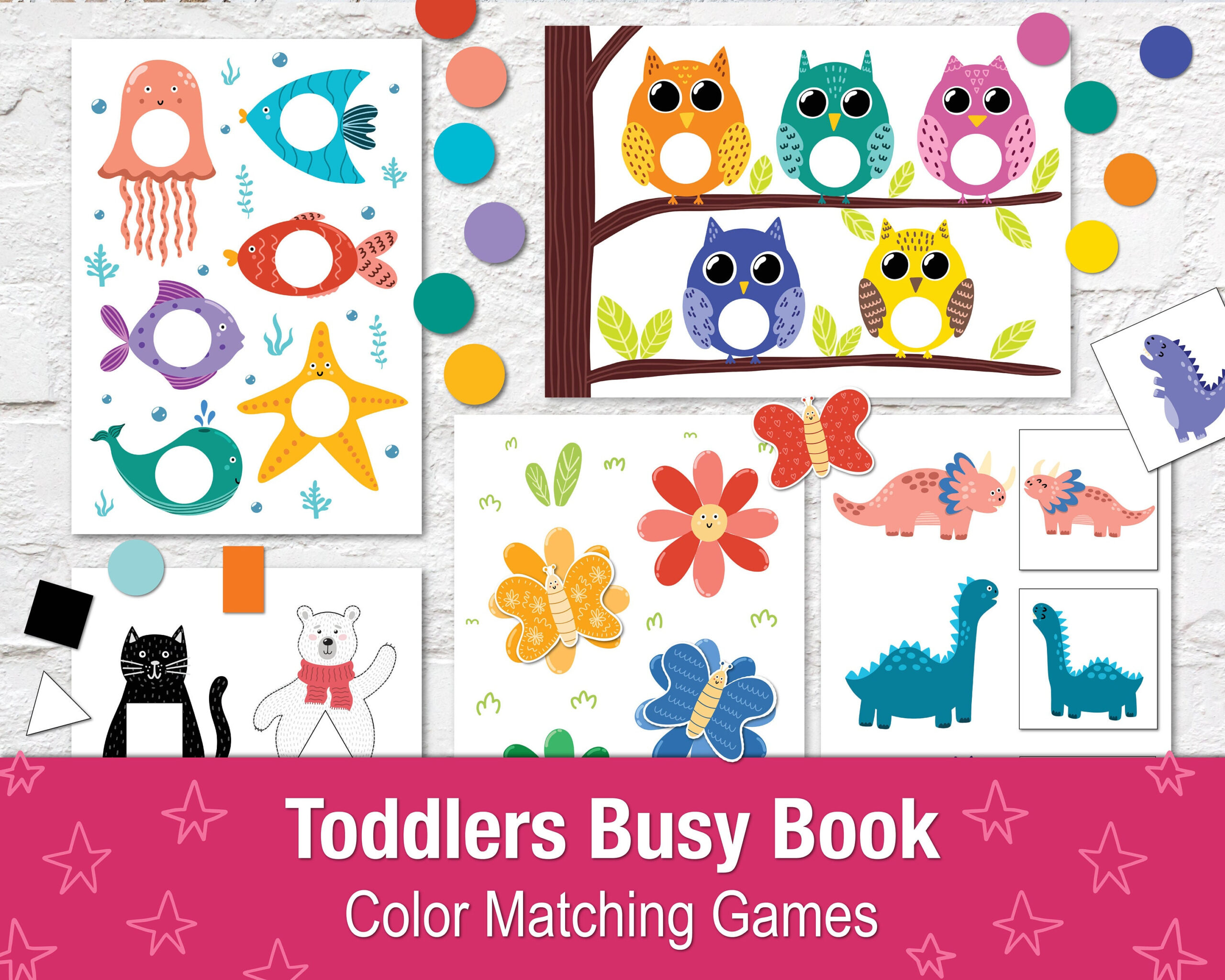 Toddler Busy Book Printable Pdf, Quiet Book Für Kinder, Lernbinder intended for Free Printable Busy Book