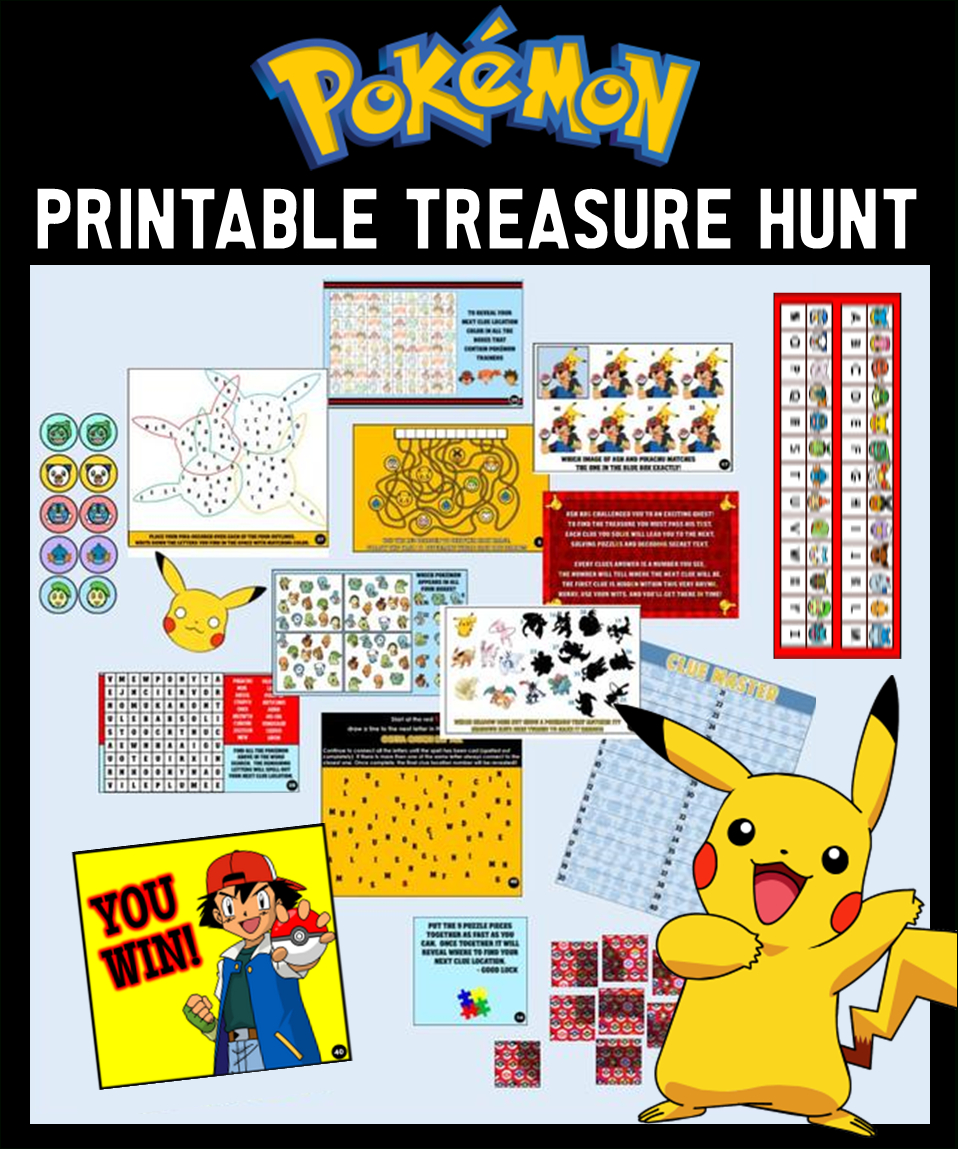 Top 12 Pokemon Party Games with regard to Free Printable Pokemon Party Games