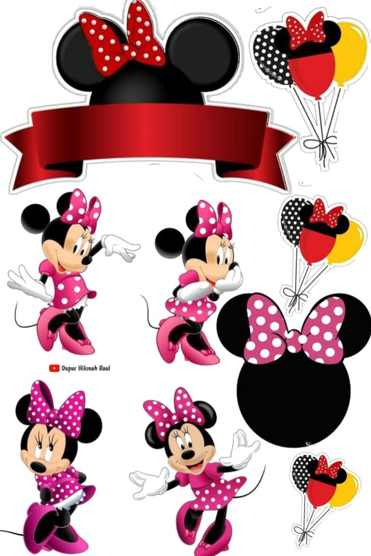 Topper Mickey Mouse inside Free Printable Mickey Mouse Cake Topper Printable