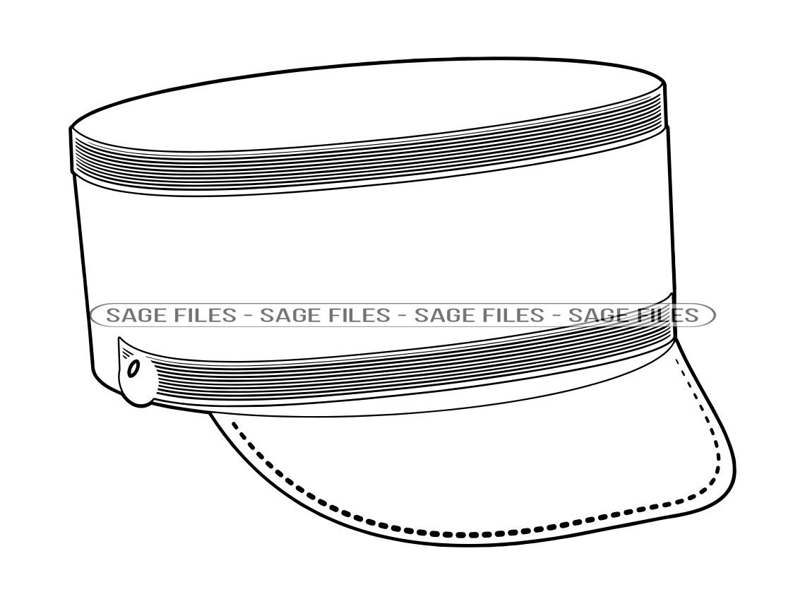 Train Conductor Cap #2 Svg, Train Conductor Hat Svg, Train within Free Printable Train Conductor Hat Template