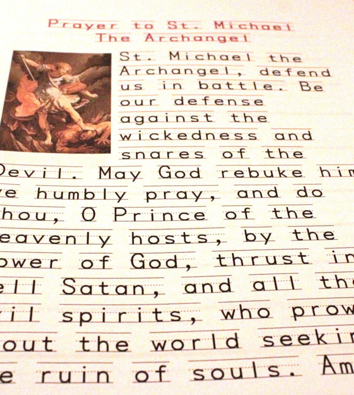 Printable Free Printable St Michael Prayer