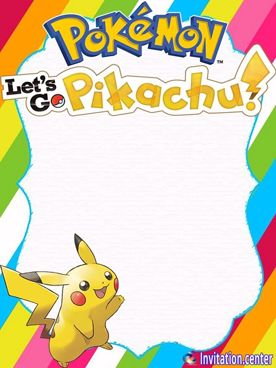 Transform Your Event With These Stunning Free Pokémon Invitations inside Free Printable Birthday Invitations Pokemon